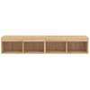 TV-tasot LED-valoilla 2 kpl Sonoma-tammi 80x30x30 cm