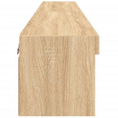 TV-tasot LED-valoilla 2 kpl Sonoma-tammi 80x30x30 cm