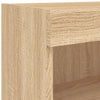TV-tasot LED-valoilla 2 kpl Sonoma-tammi 80x30x30 cm