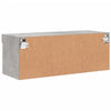 TV-taso LED-valoilla betoninharmaa 80x30x30 cm