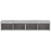 TV-tasot LED-valoilla 2 kpl betoninharmaa 80x30x30 cm