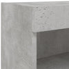 TV-tasot LED-valoilla 2 kpl betoninharmaa 80x30x30 cm
