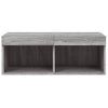 TV-taso LED-valoilla harmaa Sonoma 80x30x30 cm