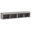TV-tasot LED-valoilla 2 kpl harmaa Sonoma 80x30x30 cm