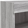 TV-tasot LED-valoilla 2 kpl harmaa Sonoma 80x30x30 cm