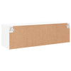 TV-taso LED-valoilla valkoinen 100x30x30 cm