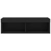TV-taso LED-valoilla musta 100x30x30 cm