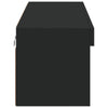 TV-taso LED-valoilla musta 100x30x30 cm