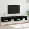 TV-tasot LED-valoilla 2 kpl musta 100x30x30 cm