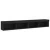TV-tasot LED-valoilla 2 kpl musta 100x30x30 cm