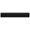 TV-tasot LED-valoilla 2 kpl musta 100x30x30 cm