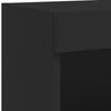 TV-tasot LED-valoilla 2 kpl musta 100x30x30 cm