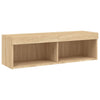 TV-taso LED-valoilla Sonoma-tammi 100x30x30 cm