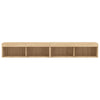 TV-tasot LED-valoilla 2 kpl Sonoma-tammi 100x30x30 cm
