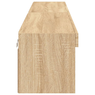 TV-tasot LED-valoilla 2 kpl Sonoma-tammi 100x30x30 cm