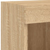 TV-tasot LED-valoilla 2 kpl Sonoma-tammi 100x30x30 cm