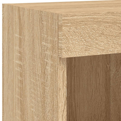 TV-tasot LED-valoilla 2 kpl Sonoma-tammi 100x30x30 cm