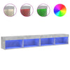 TV-tasot LED-valoilla 2 kpl betoninharmaa 100x30x30 cm