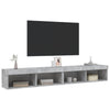 TV-tasot LED-valoilla 2 kpl betoninharmaa 100x30x30 cm
