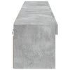 TV-tasot LED-valoilla 2 kpl betoninharmaa 100x30x30 cm