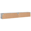TV-tasot LED-valoilla 2 kpl betoninharmaa 100x30x30 cm