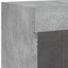 TV-tasot LED-valoilla 2 kpl betoninharmaa 100x30x30 cm