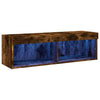 TV-taso LED-valoilla savutammi 100x30x30 cm