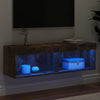 TV-taso LED-valoilla savutammi 100x30x30 cm
