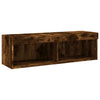 TV-taso LED-valoilla savutammi 100x30x30 cm