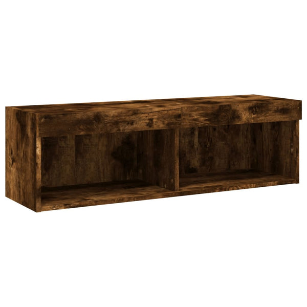 TV-taso LED-valoilla savutammi 100x30x30 cm