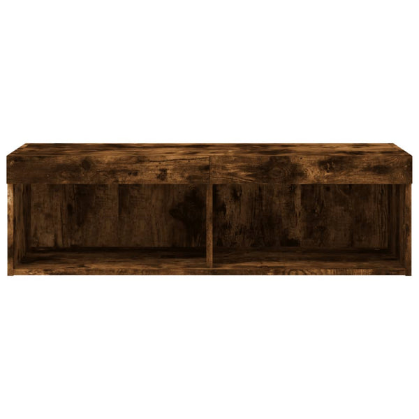 TV-taso LED-valoilla savutammi 100x30x30 cm