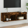 TV-taso LED-valoilla savutammi 100x30x30 cm