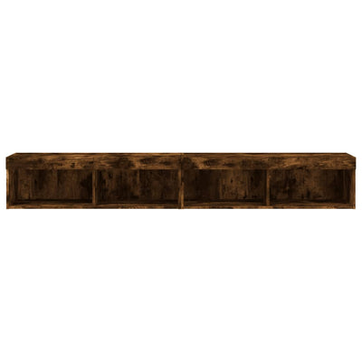TV-tasot LED-valoilla 2 kpl savutammi 100x30x30 cm