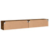 TV-tasot LED-valoilla 2 kpl savutammi 100x30x30 cm
