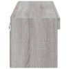 TV-taso LED-valoilla harmaa Sonoma 100x30x30 cm