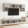 TV-tasot LED-valoilla 2 kpl harmaa Sonoma 100x30x30 cm