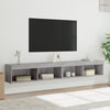 TV-tasot LED-valoilla 2 kpl harmaa Sonoma 100x30x30 cm