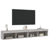 TV-tasot LED-valoilla 2 kpl harmaa Sonoma 100x30x30 cm