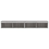 TV-tasot LED-valoilla 2 kpl harmaa Sonoma 100x30x30 cm