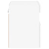 TV-seinäkaapit LED-valoilla 2 kpl valkoinen 40x30x40 cm