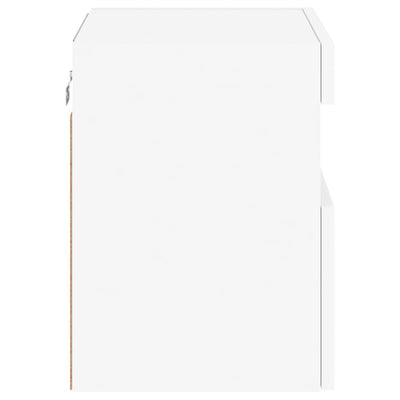 TV-seinäkaapit LED-valoilla 2 kpl valkoinen 40x30x40 cm
