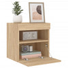 TV-seinäkaapit LED-valoilla 2 kpl Sonoma-tammi 40x30x40 cm
