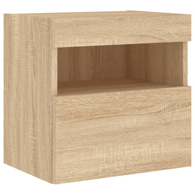 TV-seinäkaapit LED-valoilla 2 kpl Sonoma-tammi 40x30x40 cm