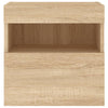 TV-seinäkaapit LED-valoilla 2 kpl Sonoma-tammi 40x30x40 cm