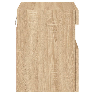TV-seinäkaapit LED-valoilla 2 kpl Sonoma-tammi 40x30x40 cm