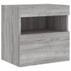 TV-seinäkaappi LED-valoilla harmaa Sonoma 40x30x40 cm