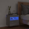 TV-seinäkaappi LED-valoilla harmaa Sonoma 40x30x40 cm
