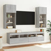 TV-seinäkaappi LED-valoilla harmaa Sonoma 40x30x40 cm
