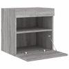 TV-seinäkaappi LED-valoilla harmaa Sonoma 40x30x40 cm