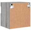 TV-seinäkaappi LED-valoilla harmaa Sonoma 40x30x40 cm
